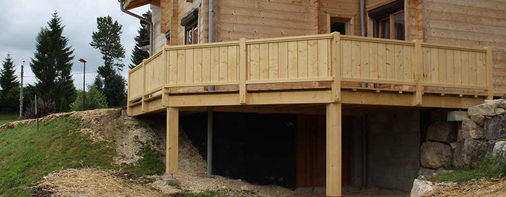 terrasse bois rehaussée